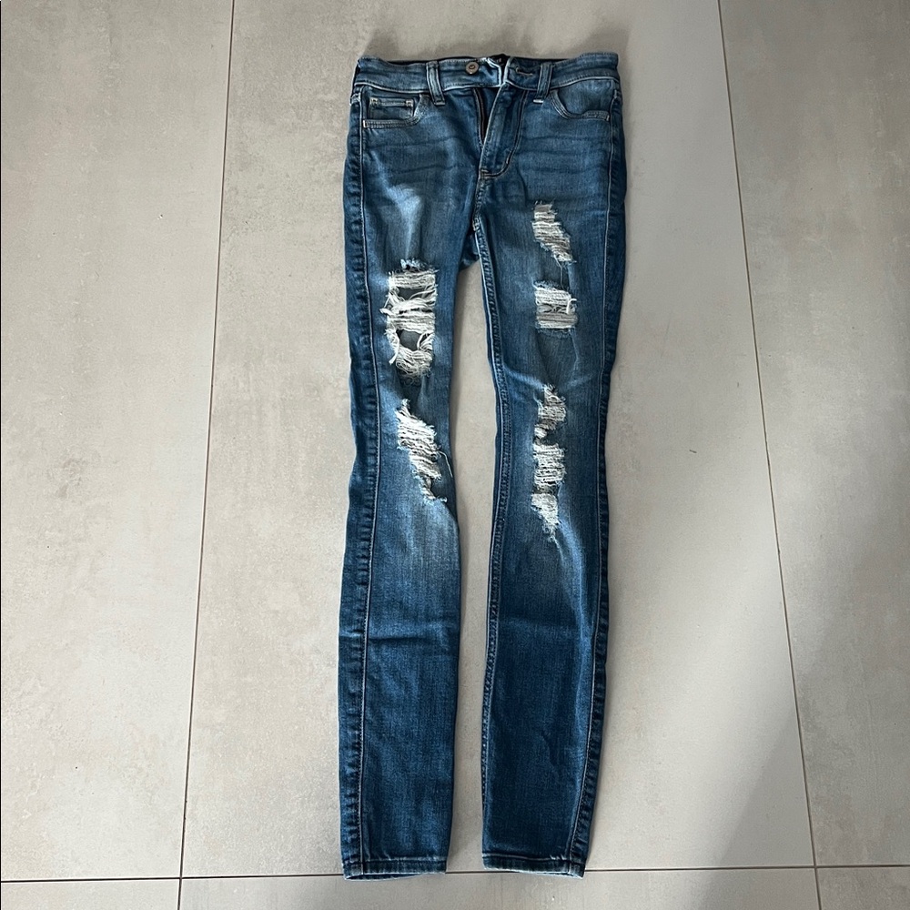 Hollister High-Rise Super Skinny Jeans - Blue